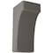 Ekena Millwork 3 1/2"W x 4"D x 8"H Clarksville Wood Vintage Decor Bracket, Reclaimed Grey BKTWD04X04X08CVGY - alternate 1